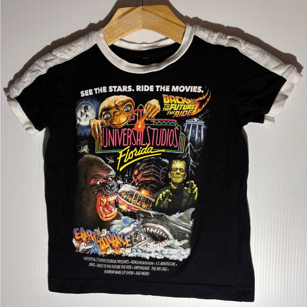Universal Studios Florida Graphic Tee Back to the Future Jaws Size S/
